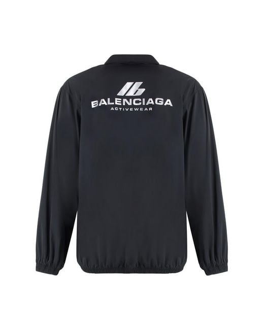 Balenciaga Sleek Windbreaker Jacket For in Blue for Men Lyst Australia