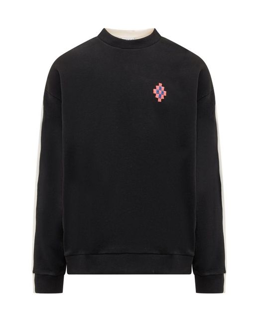Marcelo Burlon Black Cross Patch Sweatshirt for men