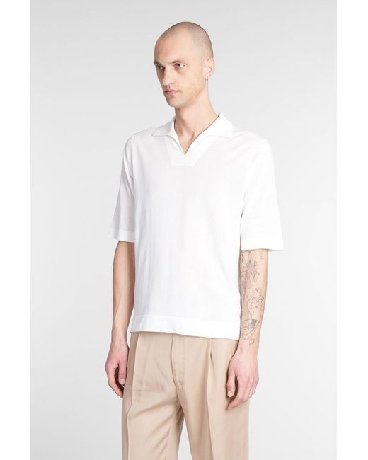 Ballantyne White Polo for men