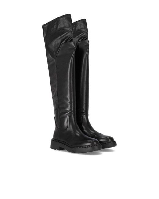 Ash Black Maxim Over-The-Knee Boot