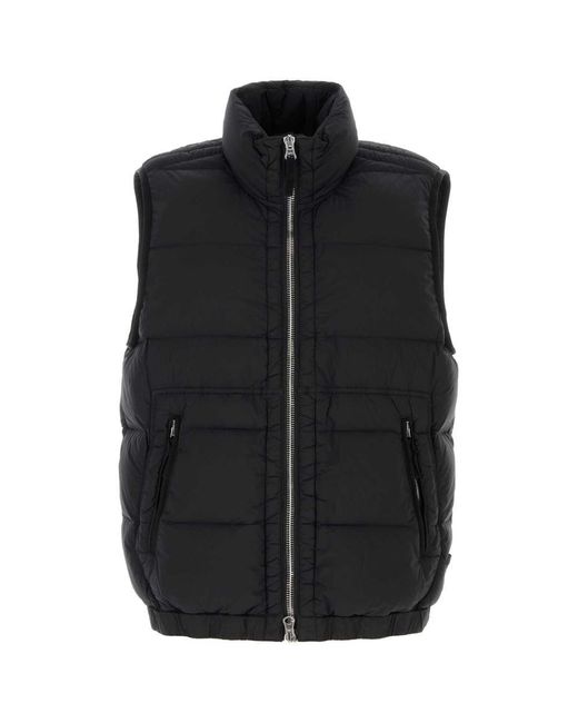 Stone Island Black Jackets And Vests for men