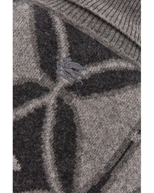 Etro Gray Knitwear for men