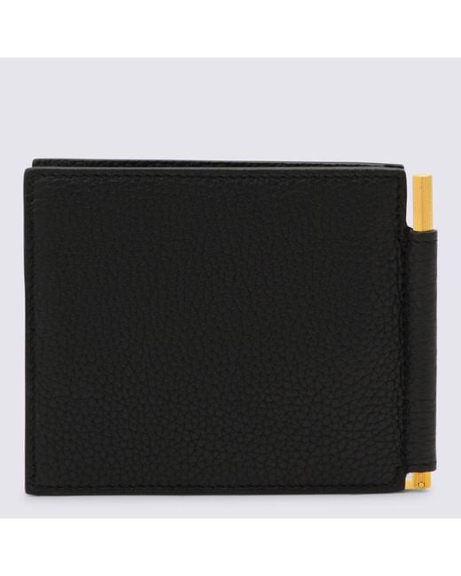 Tom Ford Black Leather Wallet for men