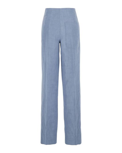 Seafarer Blue 'Colorado' Light Pants With Maxi Pocket Applied On The Back