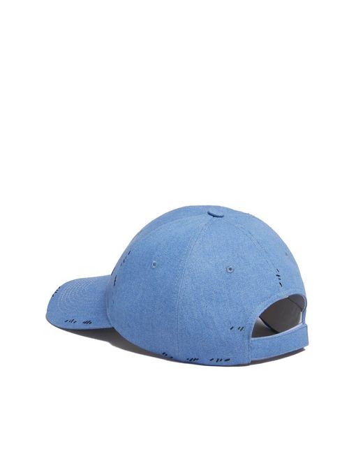 Marni Blue Cotton Denim Baseball Cap for men