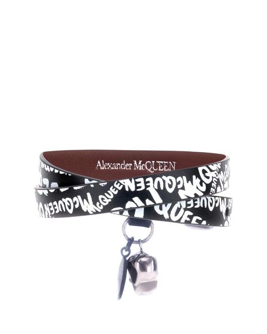 Alexander McQueen Black Bracelets for men