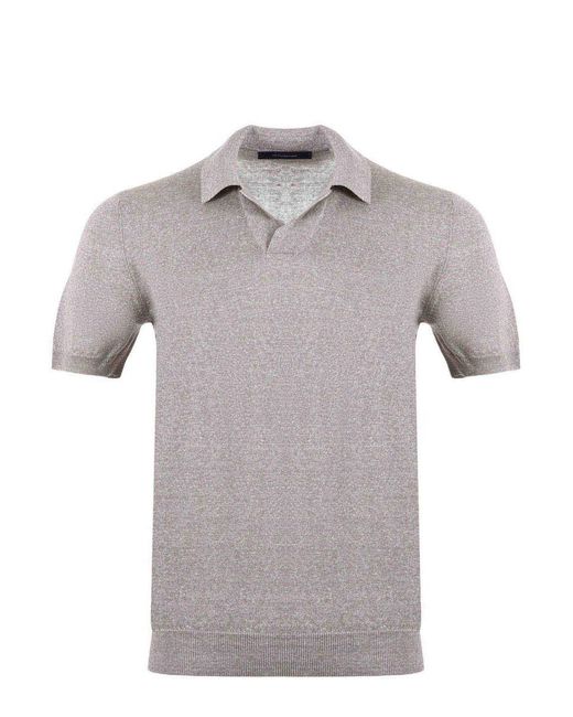 Tagliatore Gray T-Shirts And Polos for men