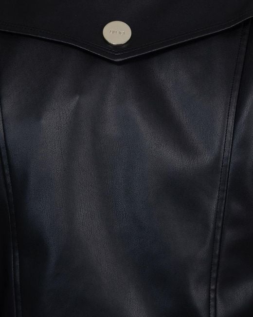 Liu Jo Blue Coated Fabric Jacket