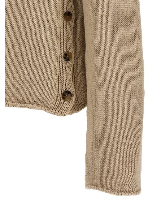 Courreges Natural Side Opening Sweater for men
