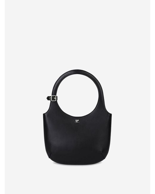 Courreges Black Holy Naplack Bag