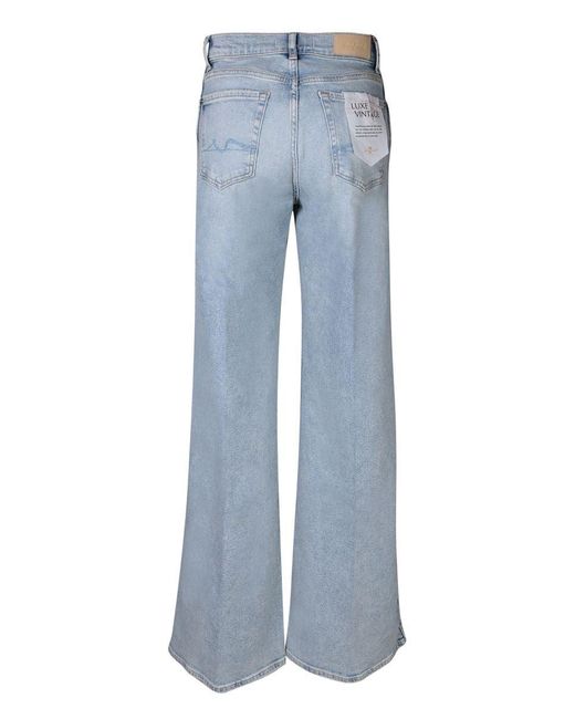 7 For All Mankind Blue Lotta Light Jeans