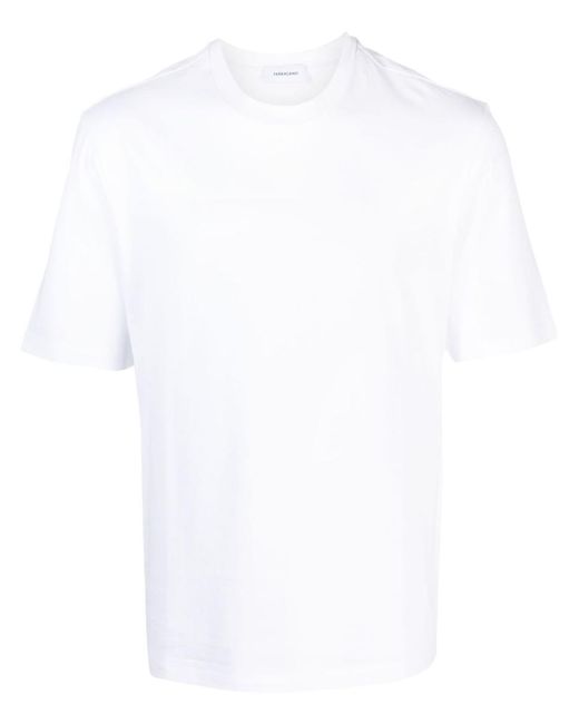 Ferragamo White Logo Cotton T-shirt for men