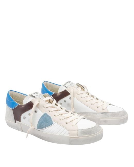 Philippe Model Blue Sneakers for men