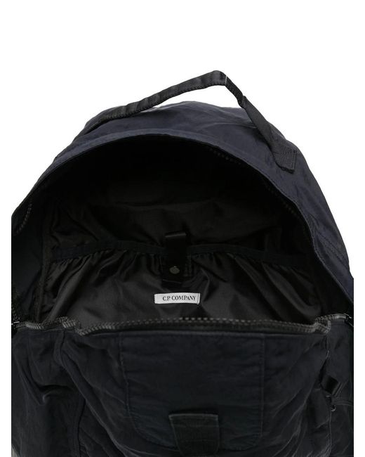 C P Company Black Accessories Back Pack for men