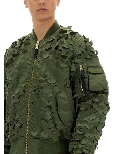 Alpha Industries Green Flight Jacket "ma-1 Ulcans" for men