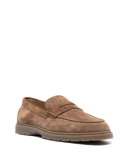 Tod's Brown Flat Shoes for men