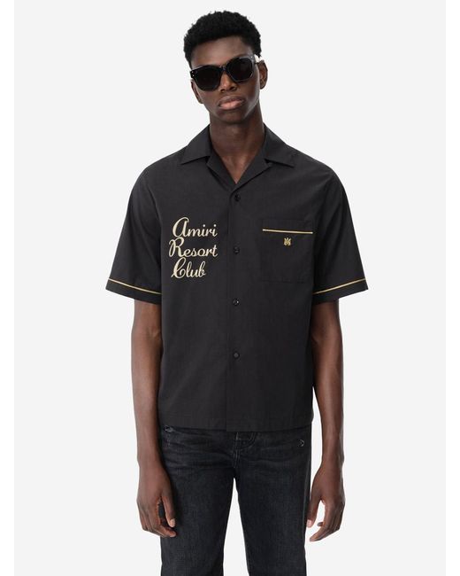 Amiri Black Resort Club Shirt for men