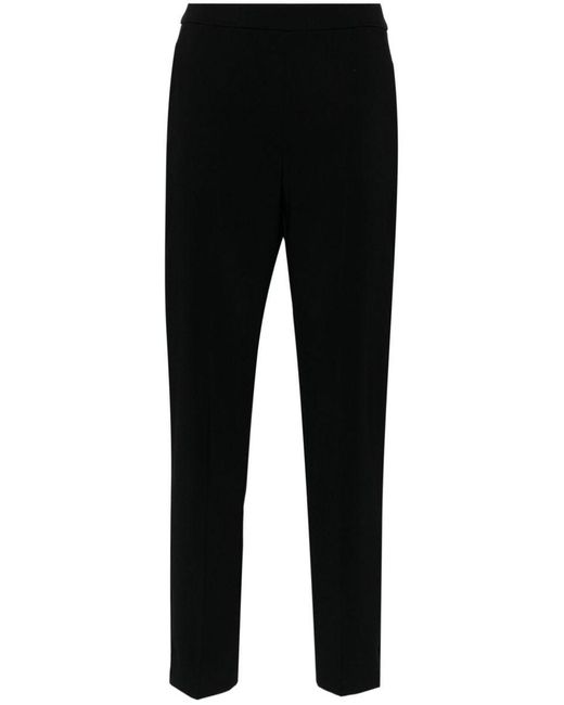 Pinko Black High-waisted Cropped Trousers