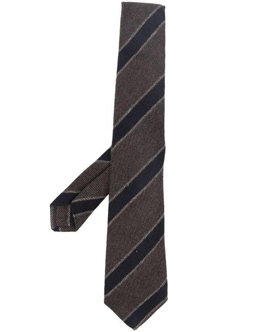 Luigi Borrelli Napoli Wool Tie in Black for Men | Lyst
