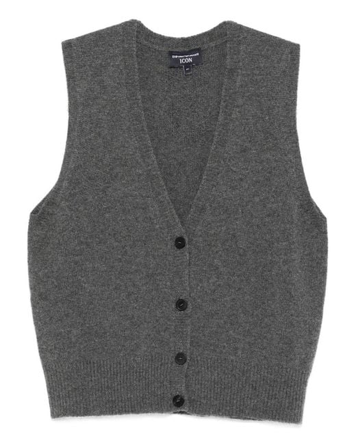 Emporio Armani Gray Cashmere Vest