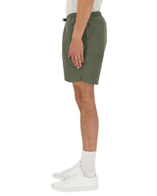 Parajumpers Green Bermuda Shorts "Mitch" for men