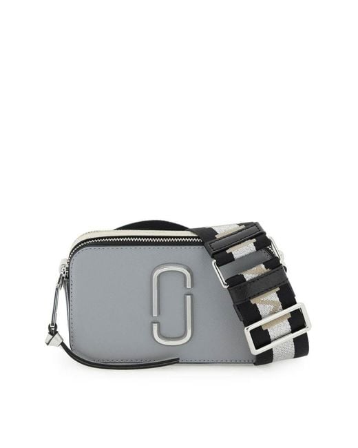 Marc Jacobs The Bicolor Snapshot Bag In Black/white