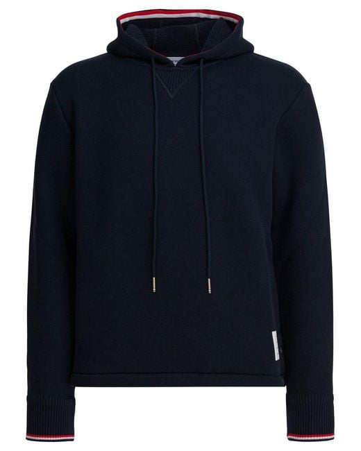 Thom Browne Blue Sweatshirt "Rwb Tape" for men