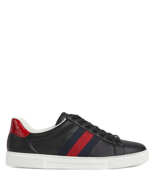 Gucci Black Ace Sneakers Shoes for men