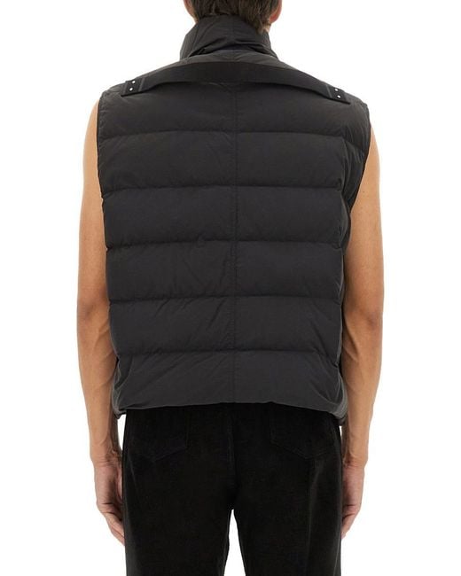 Rick Owens Black Sleeveless Down Jacket "Flight" for men