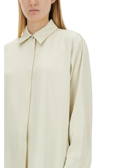 Jil Sander White Shirt With Long Sleeves