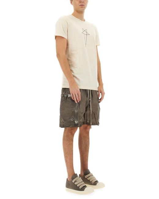Rick Owens Natural Mini Dove Shorts for men