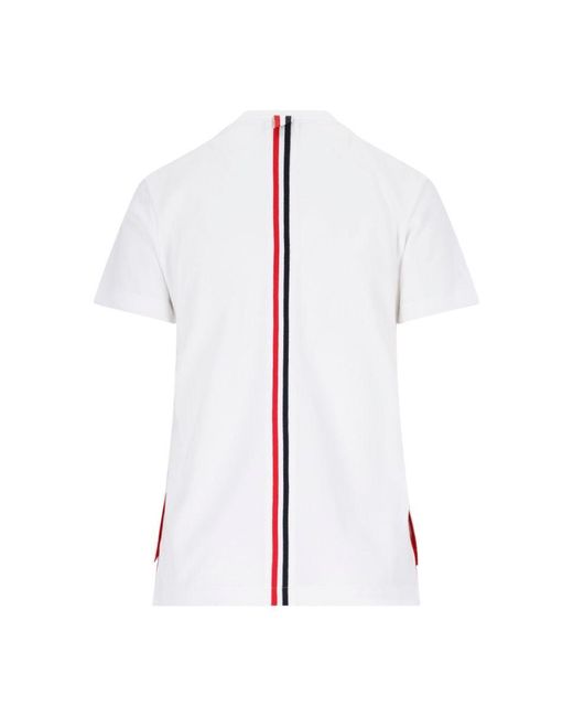 Thom Browne White T-shirts And Polos