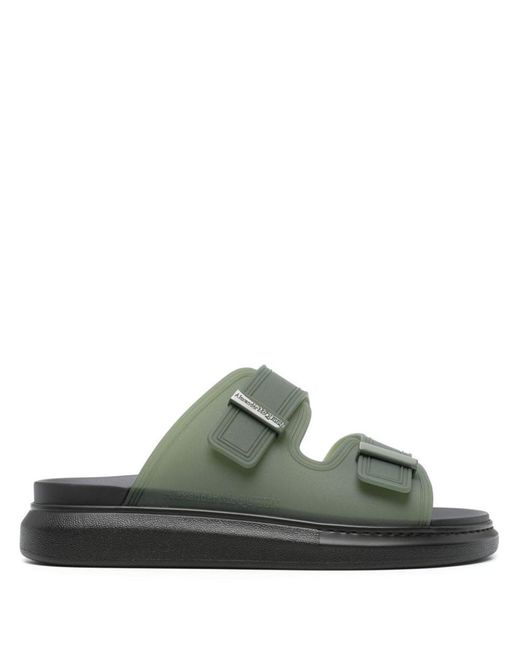 Alexander McQueen Green Transparent Hybrid Sandal for men