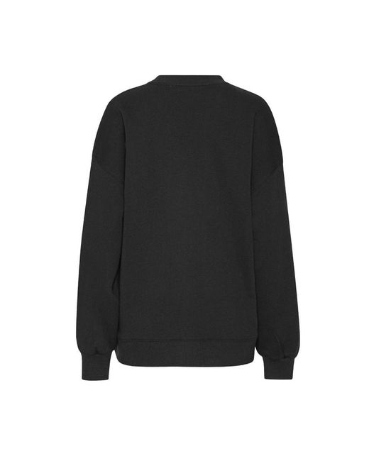 ROTATE BIRGER CHRISTENSEN Black Heavy Sweatshirt