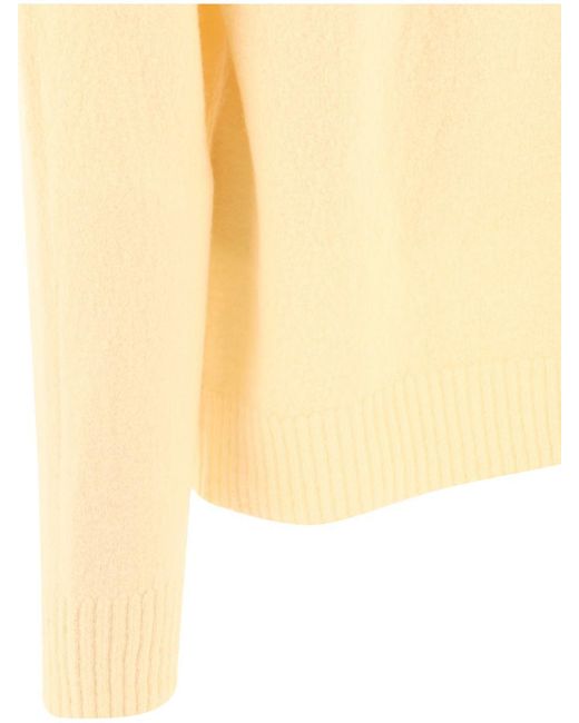 Jil Sander Yellow Crew-neck Sweater for men