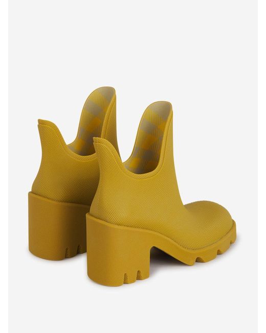Burberry Yellow Marsh Ankle Boots 65