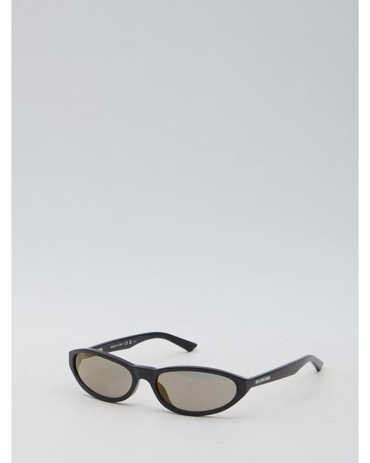Balenciaga Metallic Neo Round Sunglasses for men
