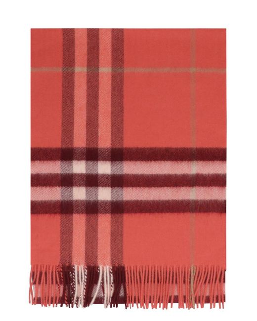 Burberry Red Cashmere Scarf