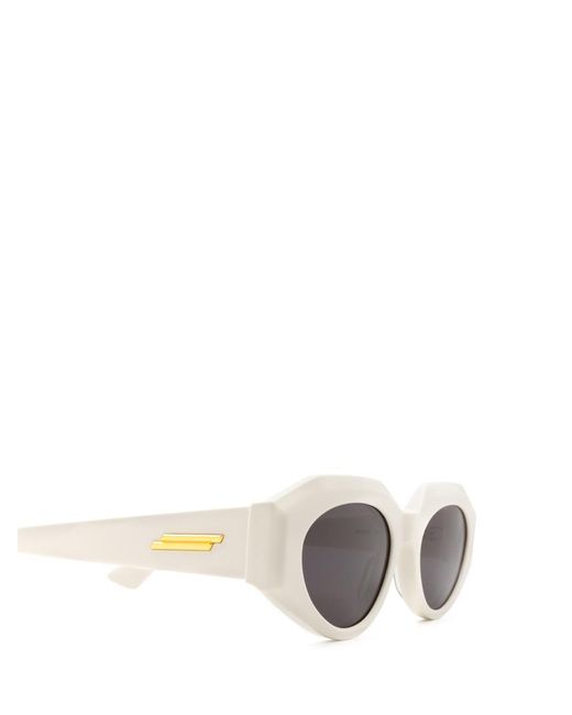 Bottega Veneta White Sunglasses