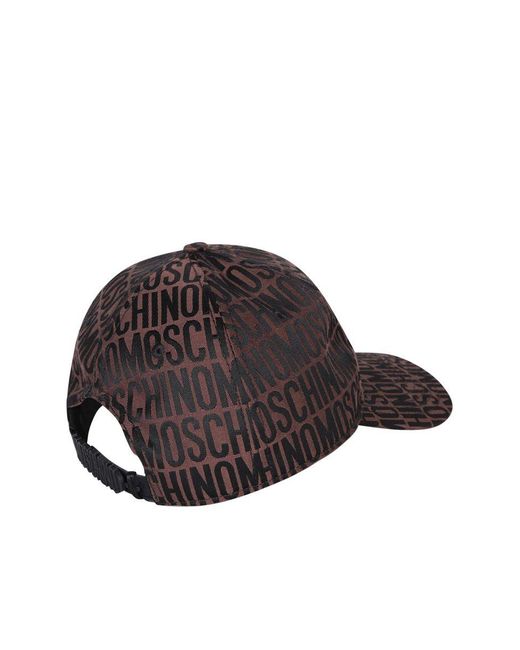 Moschino Brown Hats for men
