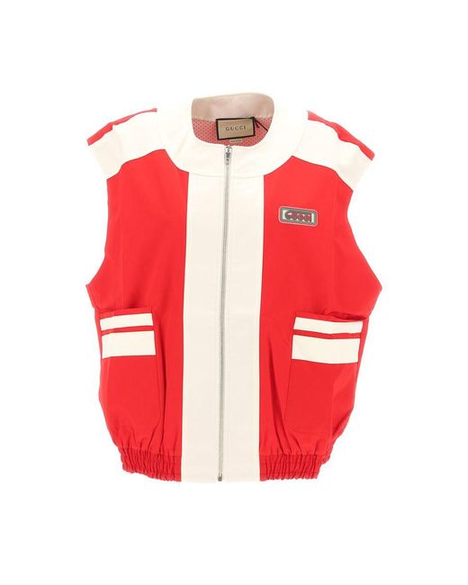 Gucci Red Sleeveless Jacket