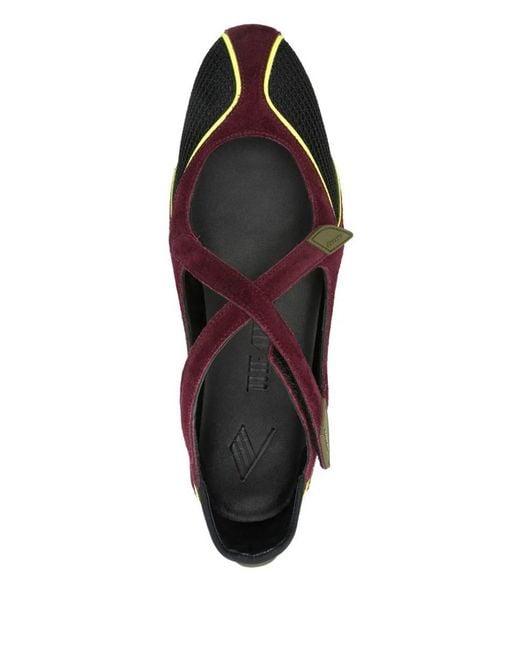 The Attico White 'Floor01' Ballerina Flat