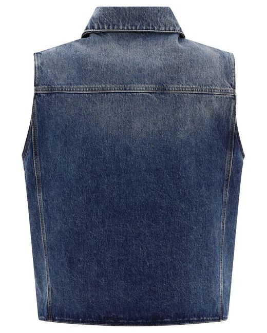 Givenchy Blue Seeveess Deni Vest for men