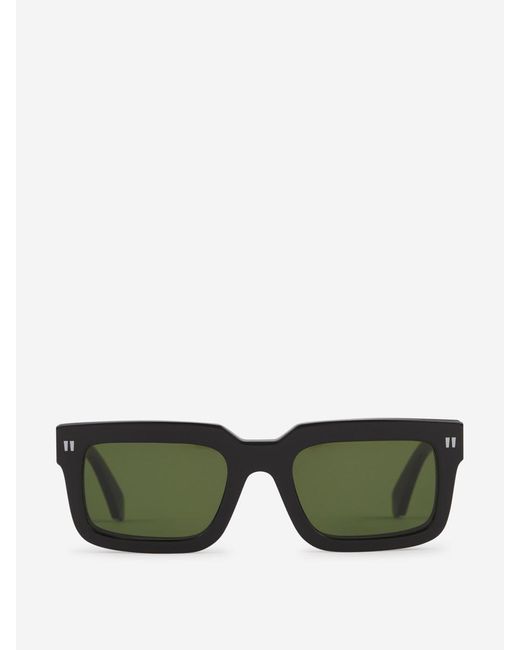 Off-White c/o Virgil Abloh Green Off- On2 Clip Rectangular Sunglasses for men