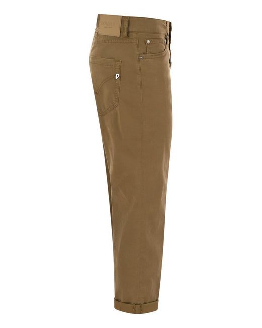 Dondup Natural Koons - Loose-fitting Jeans In Lyocell And Stretch Cotton