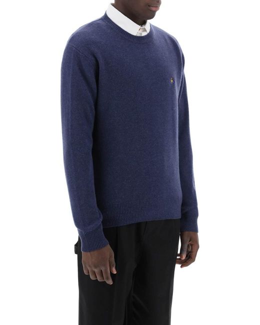 Vivienne Westwood Blue Alex Merino Wool Sweater for men