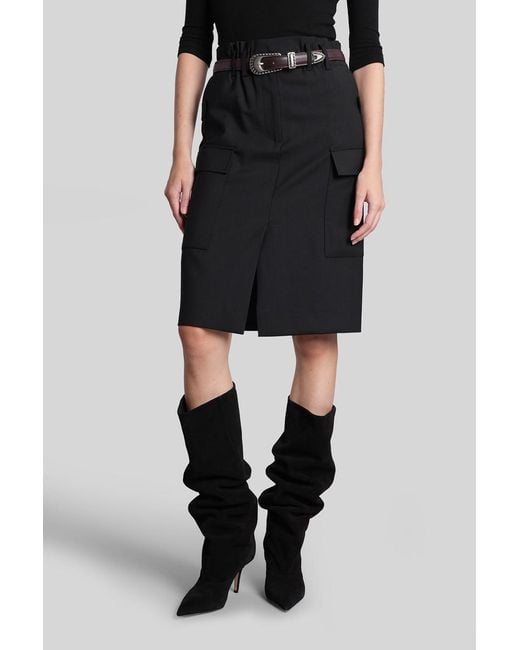 IRO Black Carrie Skirt