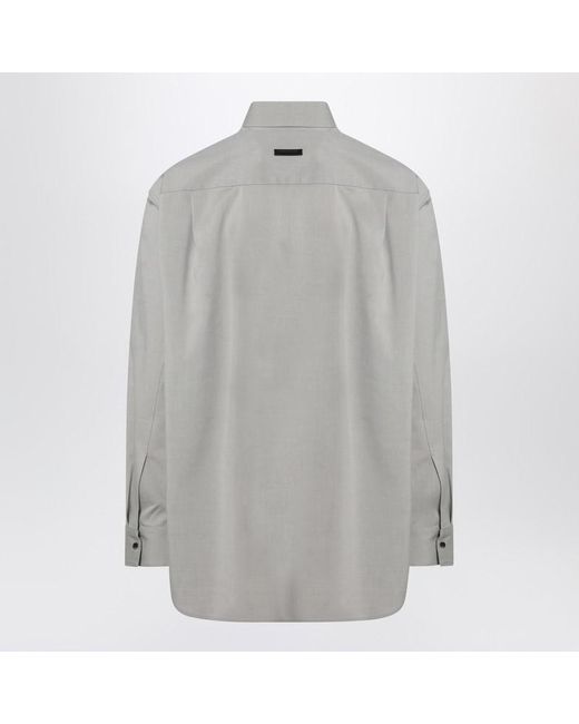 Fear Of God Gray Dove Mélange Shirt for men