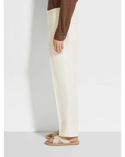 Zegna Natural Oasi Formal Pants for men