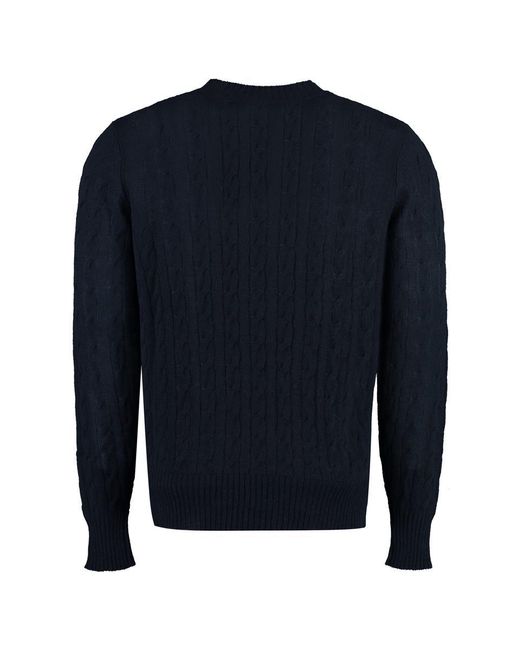 Etro Blue Cashmere Sweater for men